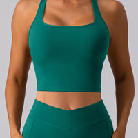 Square Neck Racerback Cropped Tank