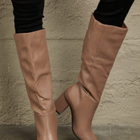 East Lion Corp Block Heel Knee High Boots