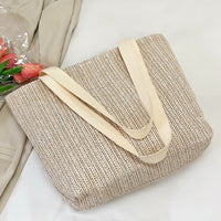 Straw Woven Tote Bag