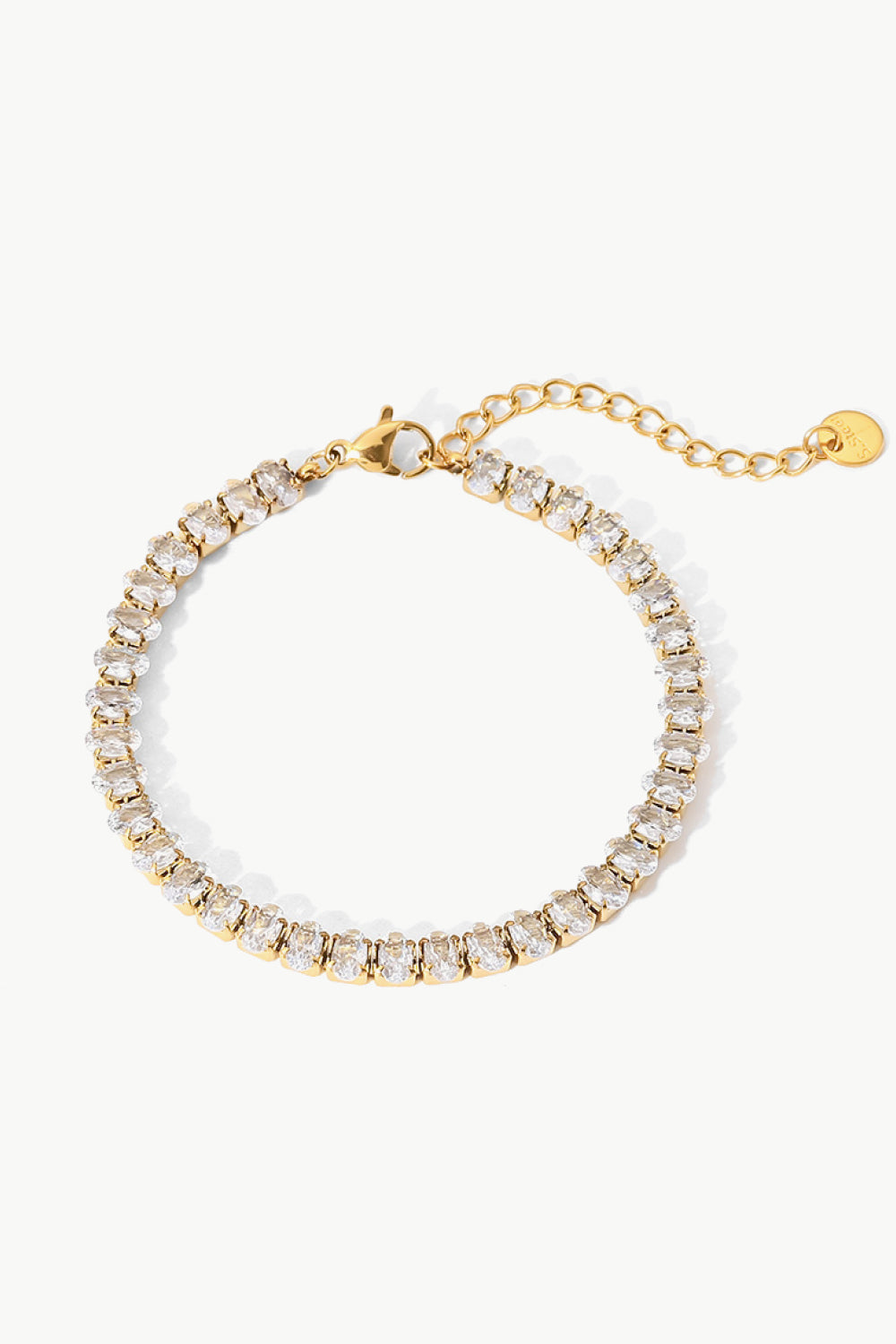 Inlaid Zircon 18K Gold Plated Bracelet