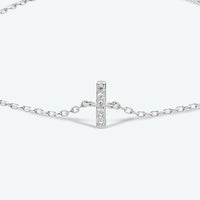 G To K Zircon 925 Sterling Silver Bracelet