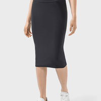 Slit Wrap Active Skirt