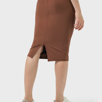 Slit Wrap Active Skirt