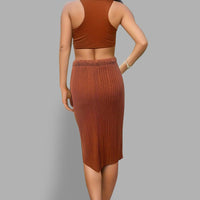 Slit High Waist Skirt