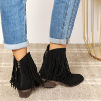 Legend Women's Fringe Cowboy Western Ankle Boots