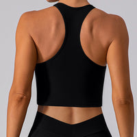 Square Neck Racerback Cropped Tank