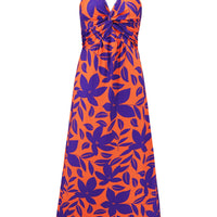 Twisted Printed V-Neck Cami Dress