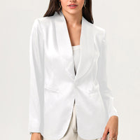 Long Sleeve Shawl Collar Blazer