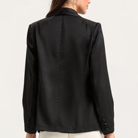 Long Sleeve Shawl Collar Blazer