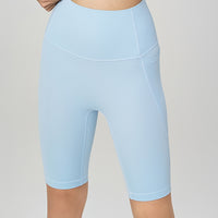 Pocketed High Waist Active Shorts