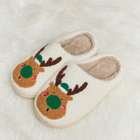 Melody Rudolph Print Plush Slide Slippers