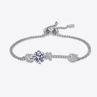 2 Carat Moissanite 925 Sterling Silver Bracelet