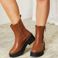 Forever Link Side Zip Platform Boots