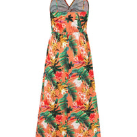 Twisted Printed V-Neck Cami Dress