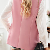 Devine Double-Breasted Sleeveless Blazer