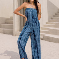 Tied Tube Wide Leg Jumpsuit