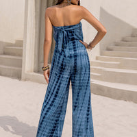 Tied Tube Wide Leg Jumpsuit