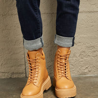 East Lion Corp Platform Combat Boots