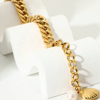 18K Gold-Plated Curb Chain Bracelet