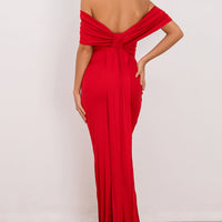 Off-Shoulder Floor Length Dress