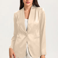 Long Sleeve Shawl Collar Blazer