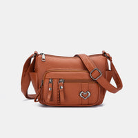 PU Leather Adjustable Strap Shoulder Bag