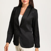 Long Sleeve Shawl Collar Blazer