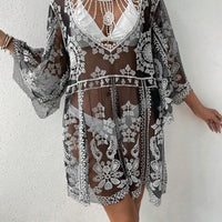 Lace Round Neck Cover-Up