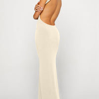 Backless Wide Strap Maxi Dress