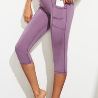 Waistband Active Leggings with Pockets