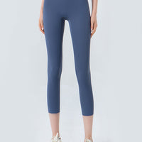 Wide Waistband Cropped Sports Leggings