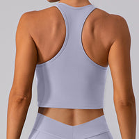 Square Neck Racerback Cropped Tank