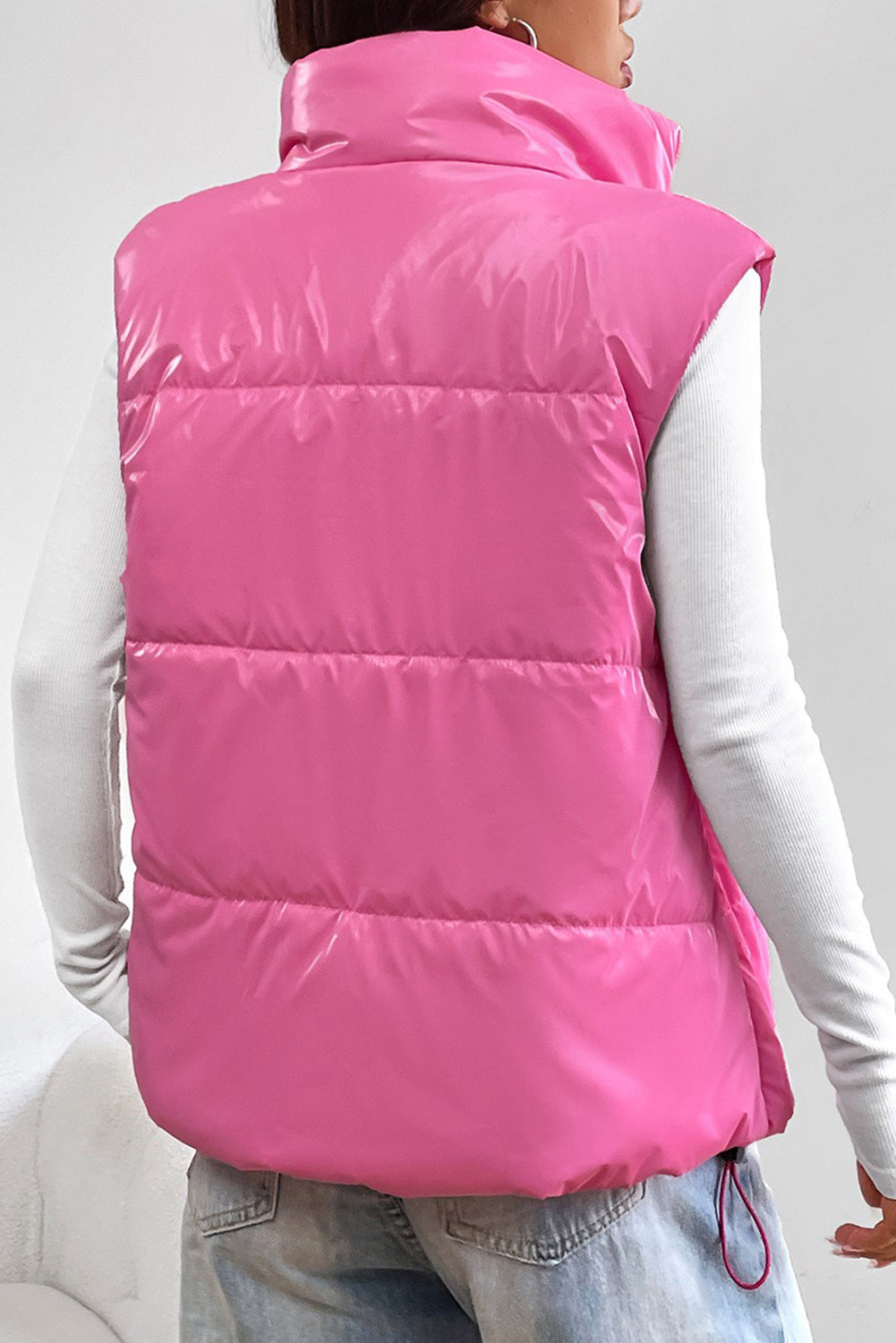 Zip Up Collared Vest