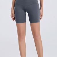 Wide Waistband Sports Shorts