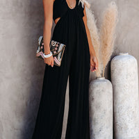 Halter Neck Wide Leg Jumpsuit