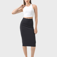 Slit Wrap Active Skirt