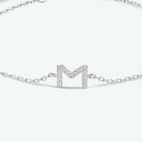 L To P Zircon 925 Sterling Silver Bracelet