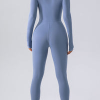 Half Zip Mock Neck Active Jumpsuit