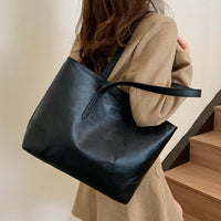 PU Leather Medium Tote Bag