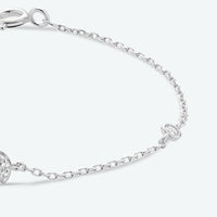 Q To U Zircon 925 Sterling Silver Bracelet