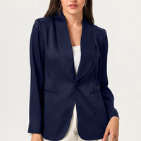 Long Sleeve Shawl Collar Blazer