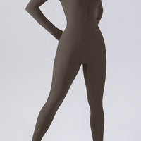 Half Zip Mock Neck Active Jumpsuit