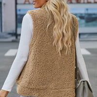 Snap Down Vest with Pockets