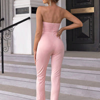 Sweetheart Neck Sleeveless Jumpsuit