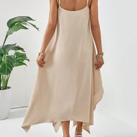 Scoop Neck Midi Cami Dress