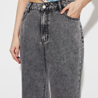 High Waist Bootcut Jeans with Pockets