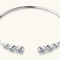 1.8 Carat Moissanite 925 Sterling Silver Bracelet