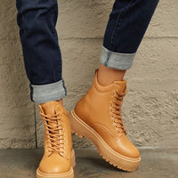 East Lion Corp Platform Combat Boots