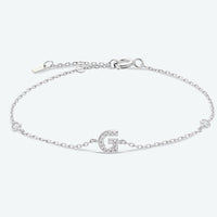 G To K Zircon 925 Sterling Silver Bracelet