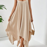 Scoop Neck Midi Cami Dress